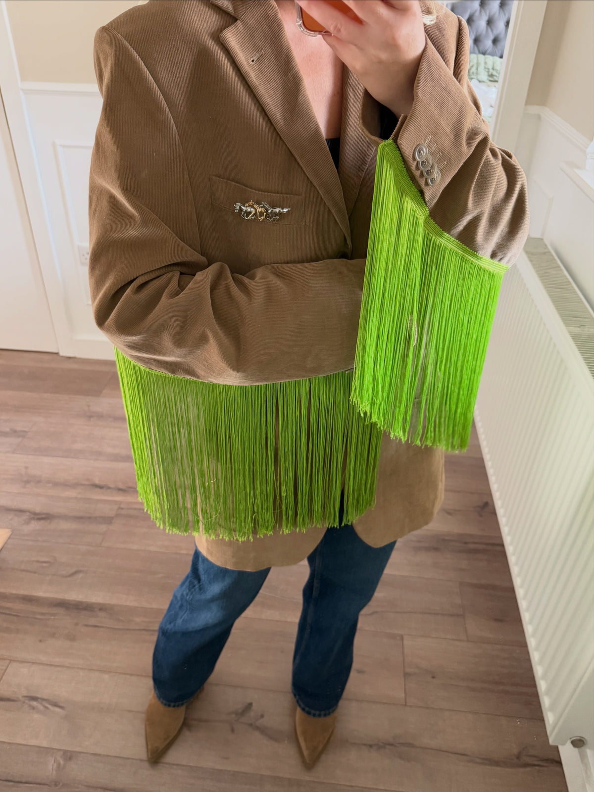 Eíre green Angel wing blazer