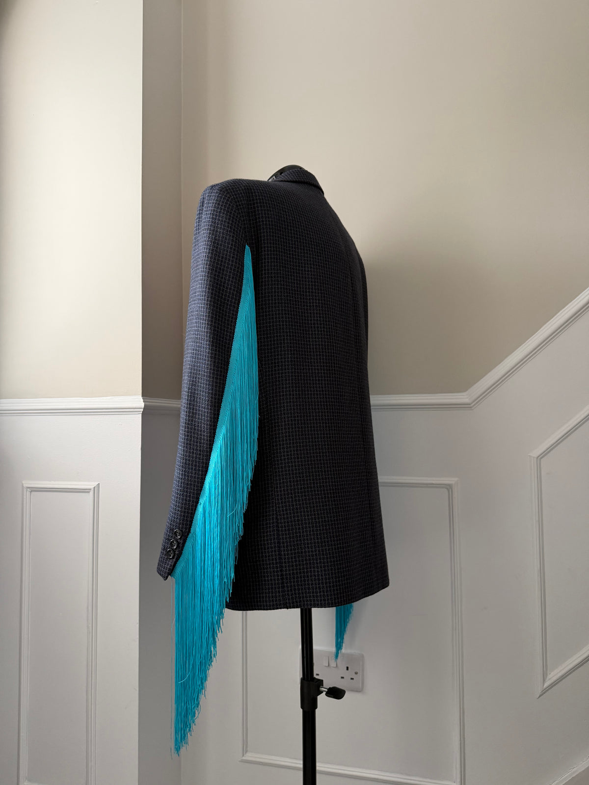 Electric blue Angel wing blazer