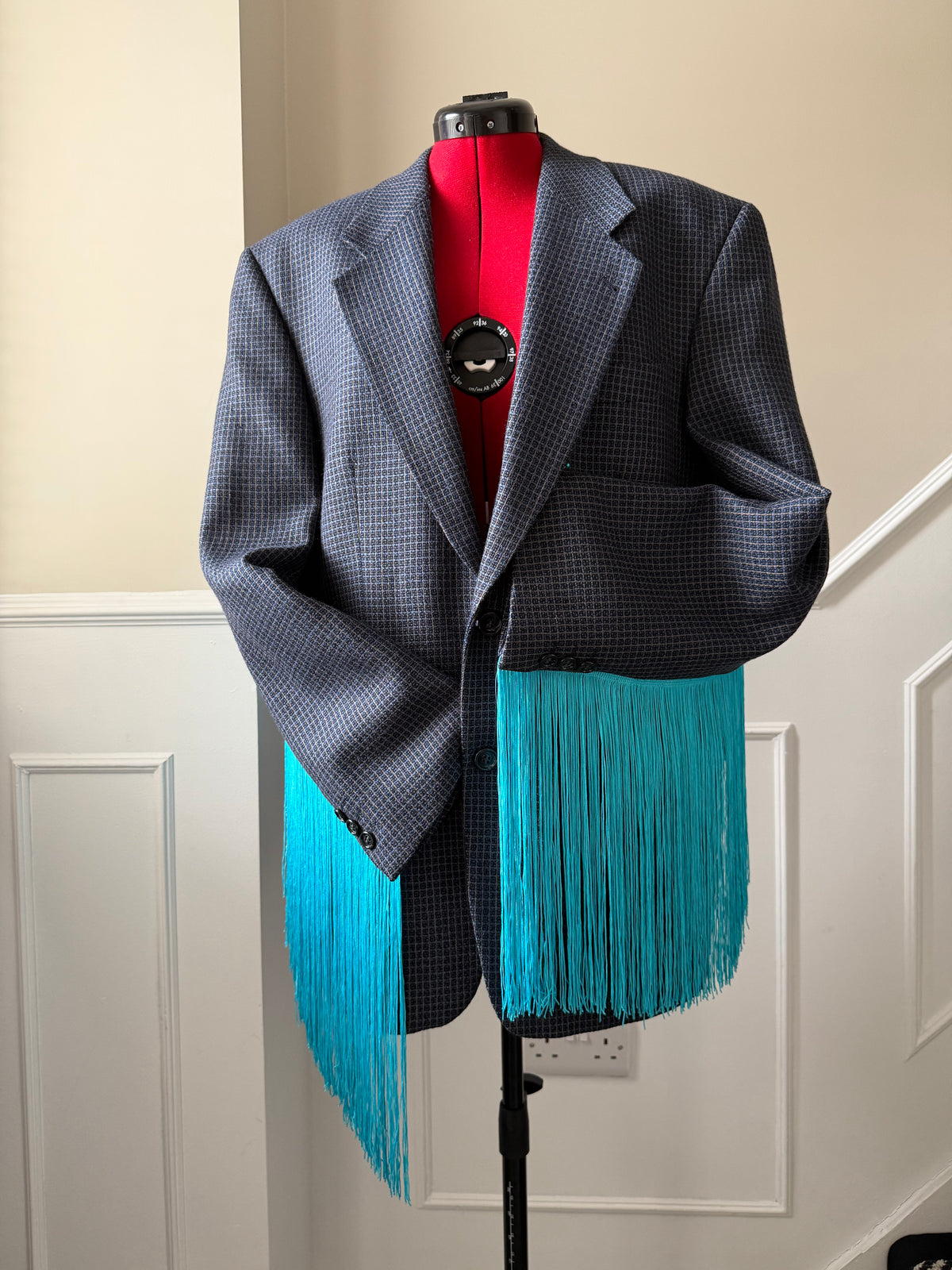 Electric blue Angel wing blazer