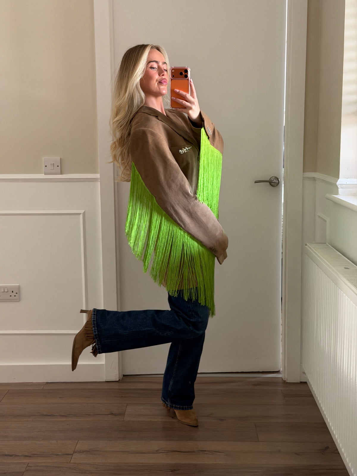 Eíre green Angel wing blazer